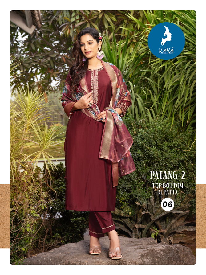 Patang 2 By Kaya Silk Kurti With Bottom Dupatta Wholesale Shop In Surat